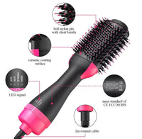 One Step Hot Air Brush 4 in 1 Hair Dryer, Straightener, Curler & Volumizer thumbnail