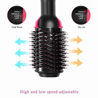 One Step Hot Air Brush 4 in 1 Hair Dryer, Straightener, Curler & Volumizer thumbnail