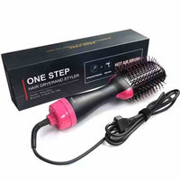 One Step Hot Air Brush 4 in 1 Hair Dryer, Straightener, Curler & Volumizer thumbnail