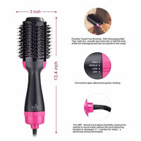 One Step Hot Air Brush 4 in 1 Hair Dryer, Straightener, Curler & Volumizer thumbnail