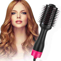 One Step Hot Air Brush 4 in 1 Hair Dryer, Straightener, Curler & Volumizer thumbnail