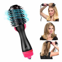 One Step Hot Air Brush 4 in 1 Hair Dryer, Straightener, Curler & Volumizer thumbnail